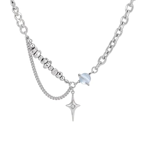 Pendentif Star Cross homme femme collier mariage bijoux couple