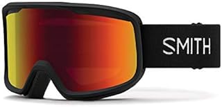 Smith Frontier Asia Fit Snow Goggles Black/Red Sol-X Mirror