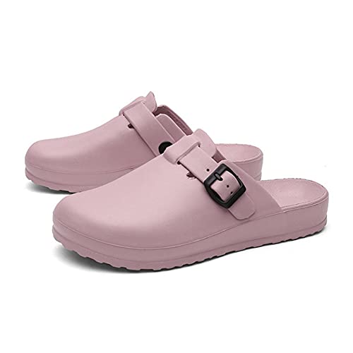 Sabots de jardin confortables avec mules larges dos nu et chaussures plates pour adulte