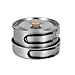 kowaku Camping Mess Kit Camping Cookware Folding Handle Multifunctional Frying Pan Kettle for Backpacking BBQ Travel Camping Fishing