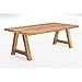 Produktbild Esstisch Tisch Baumkante mit Holzgestell A-Form Eiche 160x100 cm