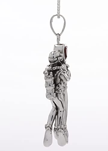 Jewelry Trends Scuba Divers Garnet Heart Sterling Silver Pendant Necklace 18" #TOP3