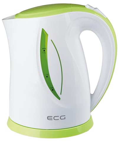 ECG RK 1758 Green Bouilloire Vert/blanc Plastique 1,7 l