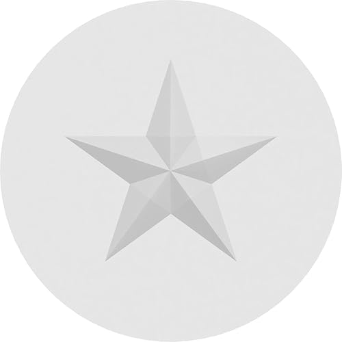 Miniatura 2 de Ekena Millwork ROSP030X030X100GRY06 Roseta estándar con borde cuadrado, 3.0in de ancho x 3.0in de alto x 1.0in de alto, PVC