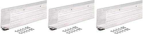 M-D Building Products 68593 1-3/4x36-Inch Aluminum Weatherstrip Door Bottom with Mill/Vinyl Finish (3-(Pack))