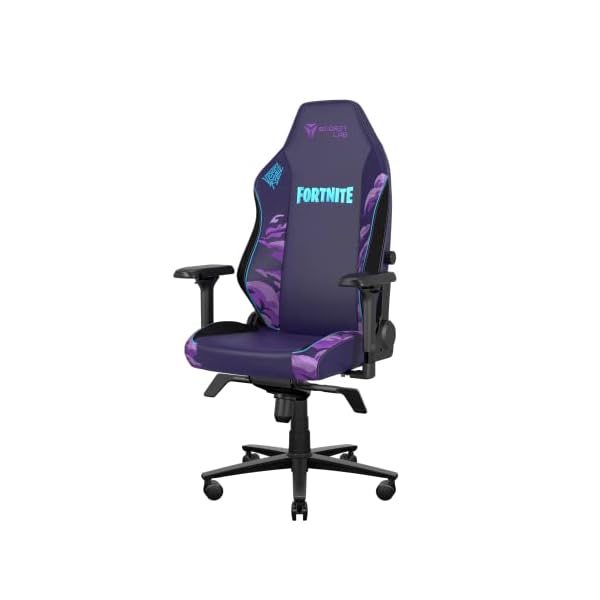 Secretlab Titan Evo Fortnite Gaming Chair – Reclining – Ergonomic & Comfortable Computer Chair with 4D Armrests – Magnetic Head Pillow & Lumbar Support – Small – Purple – Leatherette