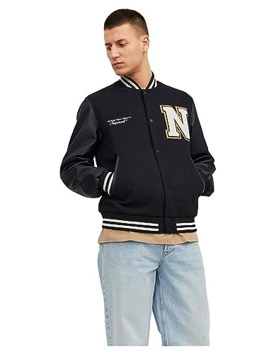 JACK & JONES Veste de Baseball Veste de Baseball Black S Black S