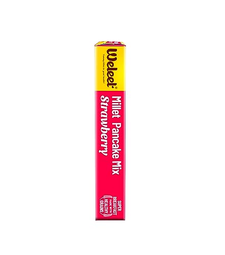 Image of Weleet Millet Pancake Mix Powder Combo | Strawberry & Mango Vanilla Flavour | 0% Maida, Gluten-Free, Diabetic Friendly - 200 gm Each (Pack of 2)