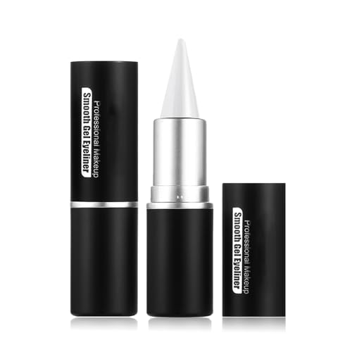 MEITREND White Eyeliner,Eyeliner Pencil Long Lasting, Quick Dry Waterproof Smudge Proof Makeup, Face Painting,Suitable For All Eye Shapes Eye Liner And Body Art, Matte Finish (White)