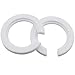 KKUANG 8PCS E27 to E14 Lamp Base Adapter Ring Set Plastic Lampshade Ring Replacement Parts Home Renovation Tool 1.75 x 1.16 inches White