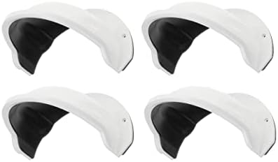 SDS DS-1250ZJ Universal Sun Rain Shade Camera Cover Shield for Outdoor Camera (4 Pack, White)