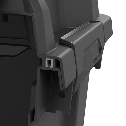 Kreher® Lagerbox Bunker Tough Aufbewahrungsbox mit Deckel und Silikondichtung (IP67/IPX7). Aus robustem Kunststoff in verschiedenen Größen. Ideal für feuchte Räume, Keller, Garage, Camping uvm. (55L)
