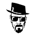 MDGCYDR Autocollant De Voiture Motif 12.8 Cm * 16.9 Cm Heisenberg Breaking Bad Funny Decal Autocollant De Voiture Noir/Argent Vinyle