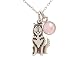 Produktbild Gemshine Kette Siberian Husky - Alaskan Malamute Schlitten Hund, Rosenquarz Anhänger. 925 Silber, vergoldet oder rose. Haustier Herrchen, Frauchen, Made in Spain, Metall Farbe:Silber