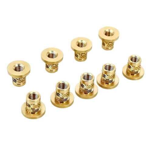 Insert thermofusible laiton moleté M5xL9.5xOD6.5 pour moulage thermique
