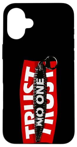 Trust No One Graphic Tees - Cool Motivational Quotes Graphic X}zP[X iPhone 16 Plus p