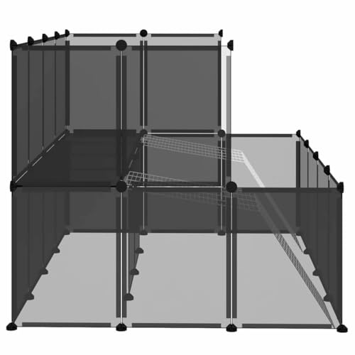 Cage en polypropylène et acier haute résistance avec plateforme et doubles rampes