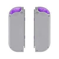 eXtremeRate Full Tasten Set für Switch/Switch OLED Joycon, DIY-Ersatz D-Pad Version Knöpfe ABXY/Steuerkreuz/Trigger Bumper Buttons/+-/SL/SR/Federn-Transparent Lila(Passt D-Pad Joycon Gehäuse) – Ansicht 9