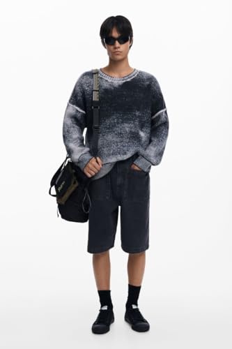 Pull homme Desigual manches longues pull en tricot plat regular - 3
