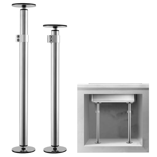 4 Pcs Undermount Sink Brackets for Kitchen,Undermount Sink Support,Adjustable Stainless Steel Sink Legs Installation and Repair System Kit for Kitchen or Bathroom