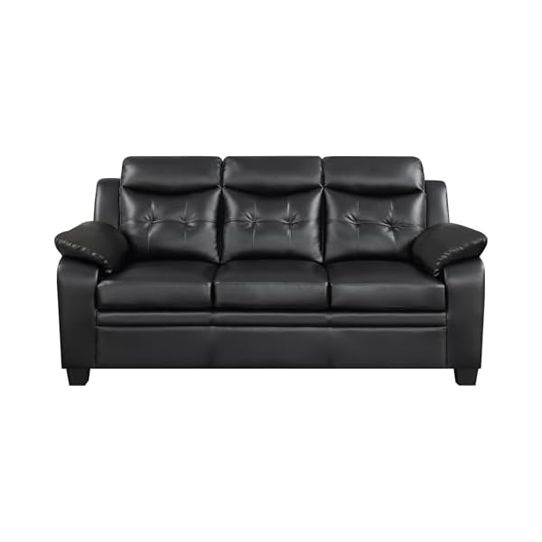 Coaster finley 2 piece sofa set black  urban country home decor
