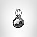 Belkin Apple AirTag Secure Holder with Key Ring - Durable Scratch Resistant Case With Open Face & Raised Edges - Protective AirTag Keychain Accessory For Keys, Pets, Luggage, Backpacks -2 Count Black