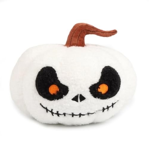 PyrrlicToy Pumpkin Plush Toy Pumpkin Plush Pillow Soft Stuffed Animal Pumpkins Throw Pillow Pumpkins Gifts for Home Decoration Halloween Party Favors (20cm, White)