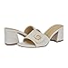 Guess Women's Gallai Sandal, White Saffiano 141, 11