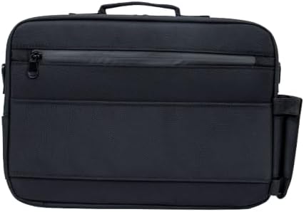 G&BPRO Crossbody Briefcase with Extending Tray System | All-in-one Mobile Workstation Travel Bag (Black With Black Zipper)