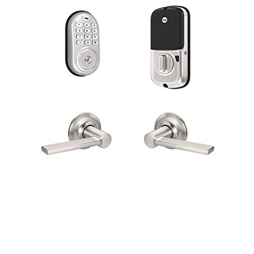 Yale Assure Lock Keypad with Z-Wave with Valdosta Lever - Works with Ring Alarm, Smartthings, and Wink