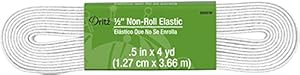 Dritz Non-Roll Elastikband 9505W, Weiß