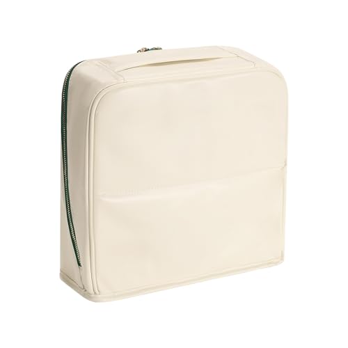 Sac de rangement cosmétiques étanche en cuir avec suspension grand format
