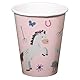 Folat 27502 Pferd Geburtstag Deko Rosa - Becher - Happy Horse - 250 ml - 8 Stück - Pferde Partygeschirr für Pferdparty