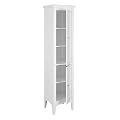 Elegant Home Fashions Adriana Linen Tower, White
