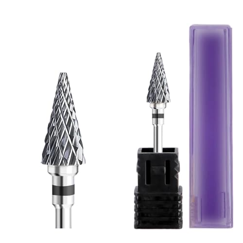 Mozulon ネイルドリルビット 回転式バーミリングネイルカッタービット 電動マニキュアペディキュアツール用 1個(Tungsten 06)