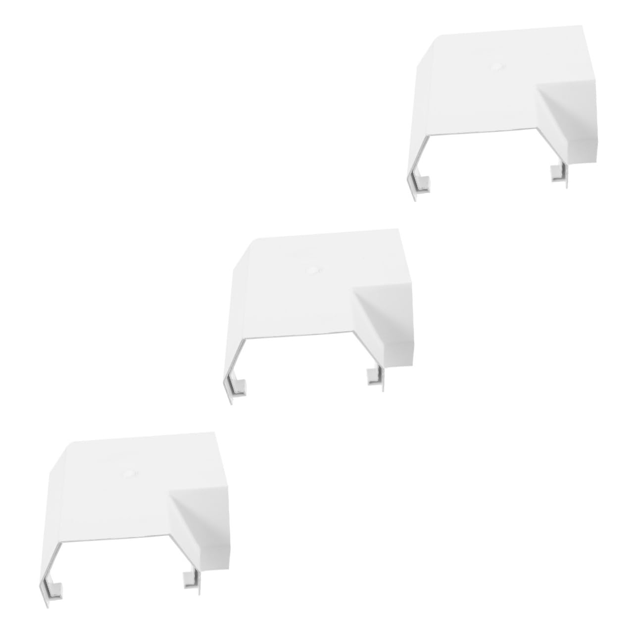 Connecteur de vidange de pluviale et raccord coude de gouttière PVC 3x