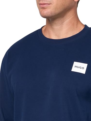 HUGO Men's Silver Logo Stretch Cotton Sweatshirt3