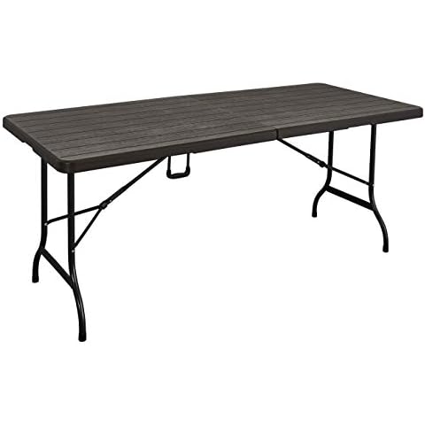 KG KITGARDEN - Mesa Plegable Multifuncional Imitación Madera, 180x75x74cm Cover