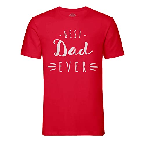 T-shirt homme col rond en coton bio The Best Dad Ever pour papa