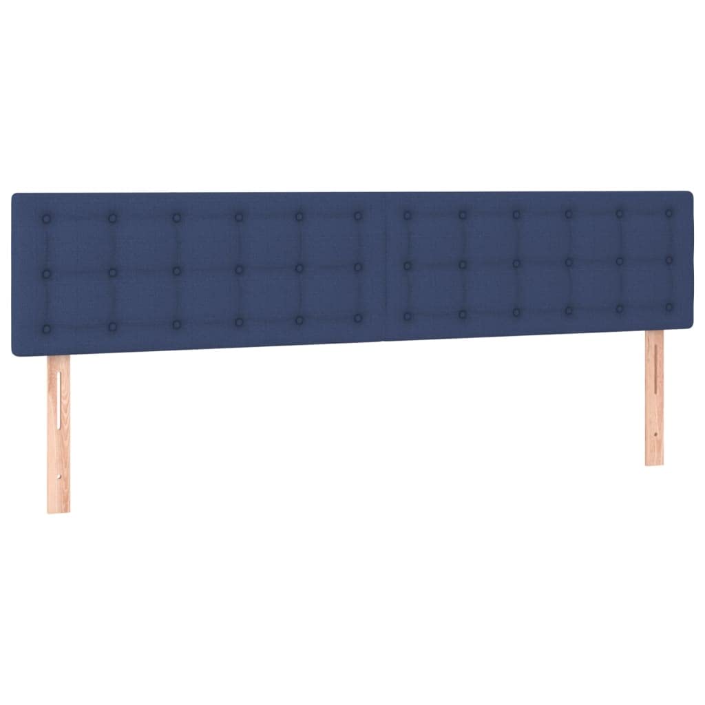 vidaXL Testiera a LED Blu 160x5x78/88 cm in Tessuto