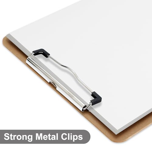 Macroclo WOOD CLIPBOARD-01-1PCS Wood Clipboards, Letter Size Hardboard Clip Board 8.5X11 For Classroom, Students, Kid, Woman, A4 Standard Clipboard Size 9 Inch X 12.5 Inch With Low Profile Clip thumb #2