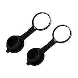 Car Cigarette Lighter Plug Cover, Universal Plastic Connector Socket Cover, 12V Plug Cover, Dust-proof and Waterproof Socket Cover with Circular Protective Sleeves (2PCS)