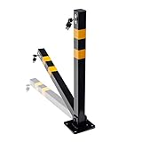 FOLDING HEAVY DUTY PARKING POST - WITH KEYS AND BOLTS