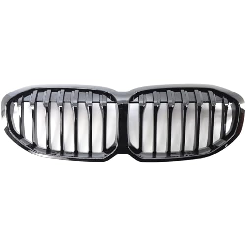 Calandre à lattes simples BMW F40 Série 1 grille de capot noire brillante pour pare-chocs