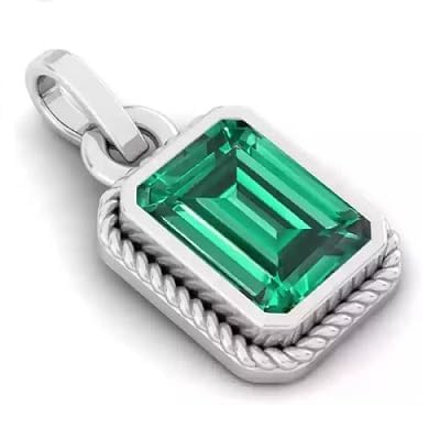 14.25 Carat Natural Emerald Panna Pendant Locket (Astrological Purpose Panna Pendant) for Men and Women-image-43