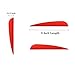 M.SJUMPPER ARCHERY Arrows Vanes Fletches 3 Inch Plastic TPU Fletching for Hunting Targeting Arrow (51 Pack) (Red)