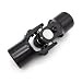 Ensun 3/4 Round x 3/4 Round Black Single Steering Shaft Universal U Joint Maximum Working Angle 35° Degree, Total Length 96mm (3-3/4)