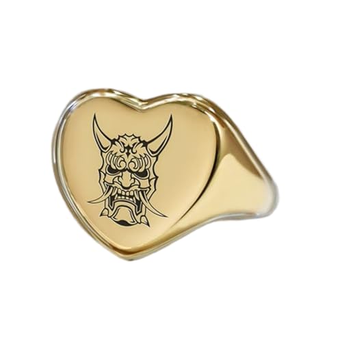 Bague gothique cœur chevalière vintage à porter au quotidien