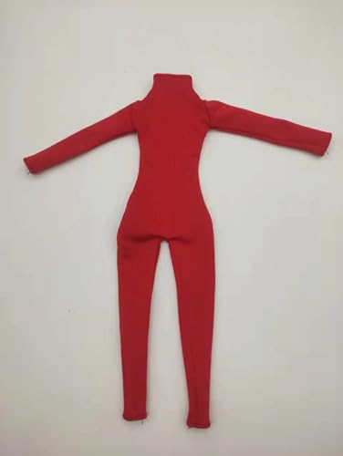ximitoy 1/6th Soldier Clothes Red High-Elastic Tights Jumpsuits for 12