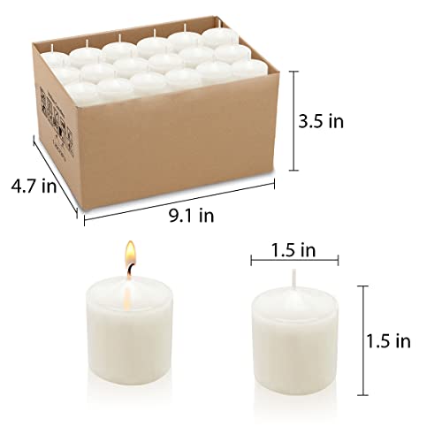10 hour white votive candles for weddings party spa and emergency set of 36 unscented bulk candles for restaurants and home decoration